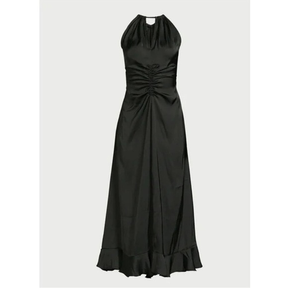 Scoop Dresses & Skirts - Chic Black Gathered Maxi Dress